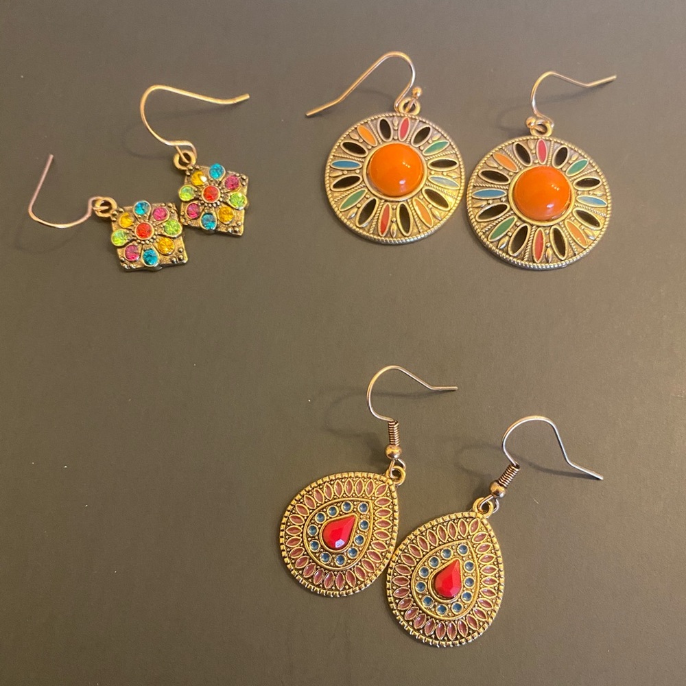 Set of 3 earrings